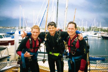 me dave and snappy after shark dive.jpg