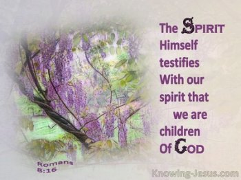 Romans 8-16 The Spirit Himself Testifies With Our Spirit That We Are Children Of God purple.jpg