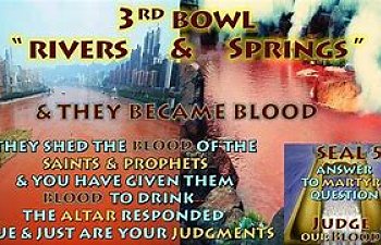 Revelation. Vision 4. Christ the Judge. The 7 Bowls of God`s Wrath. (detail)