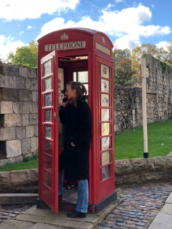 Vision Of A Woman In A Phone Box