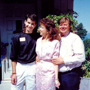 One of my favorite photos of my mom, dad, and myself