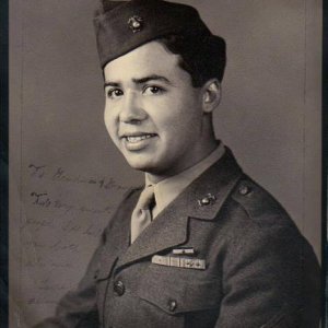 My granddad as a Marine in WW2
