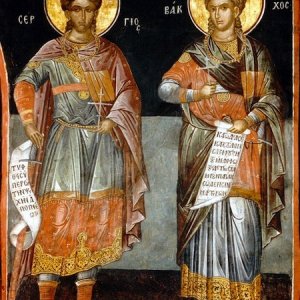 Christian martyrs and saints Sergius and Bacchus