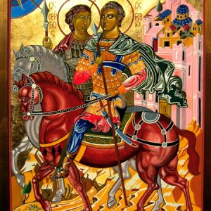 Christian martyrs and saints Sergius and Bacchus