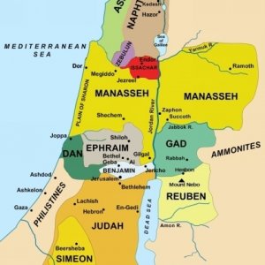 Division-of-promised-land-to-ancient-israel