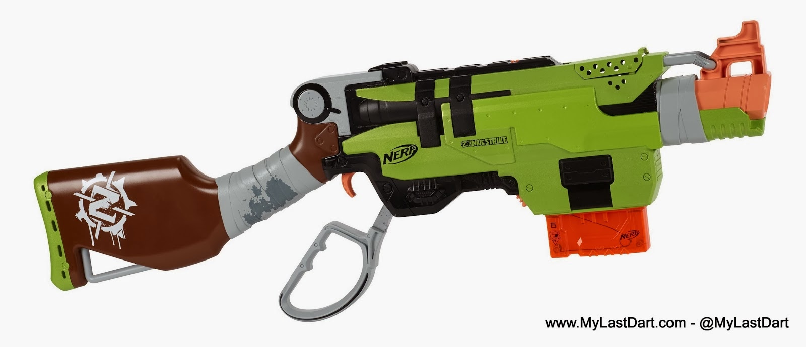 A Nerf Zombie Strike SlingFire