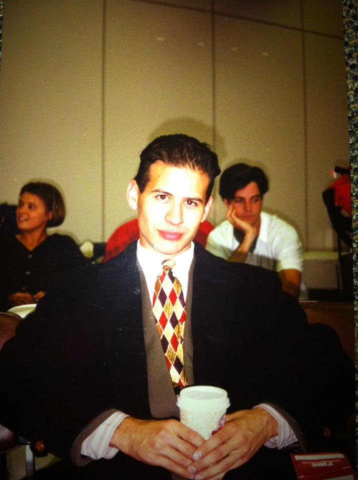 At the airport when I used to travel a lot