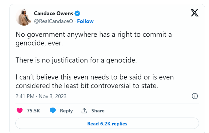 Candace Genocide Quote.png