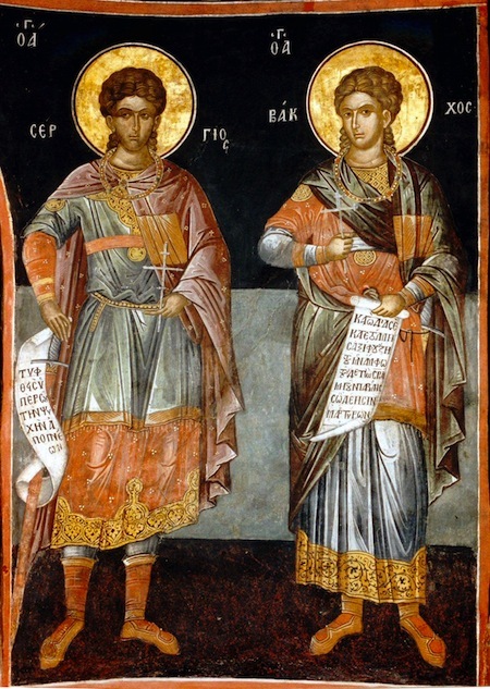 Christian martyrs and saints Sergius and Bacchus