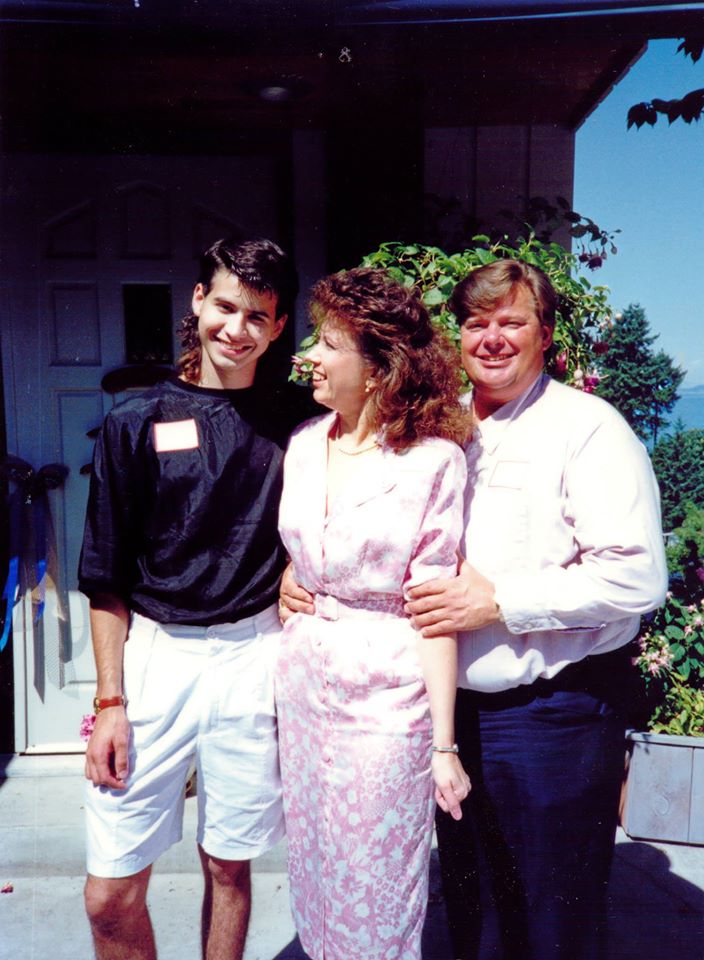 One of my favorite photos of my mom, dad, and myself