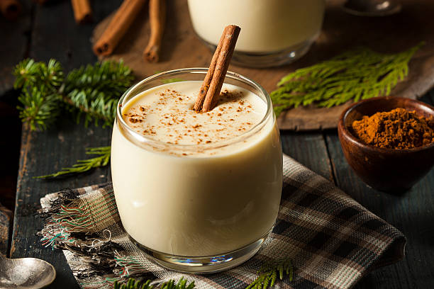 homemade-white-holiday-eggnog-picture-id526069499
