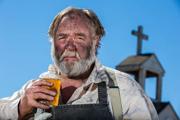 old-west-drunkard-drinks-picture-id470084479
