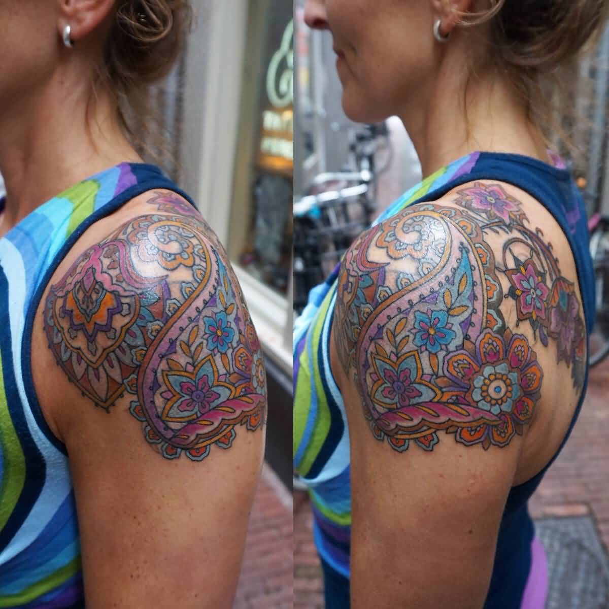 Colorful-Paisley-Pattern-Flower-Tattoo-On-Upper-Shoulder.jpg